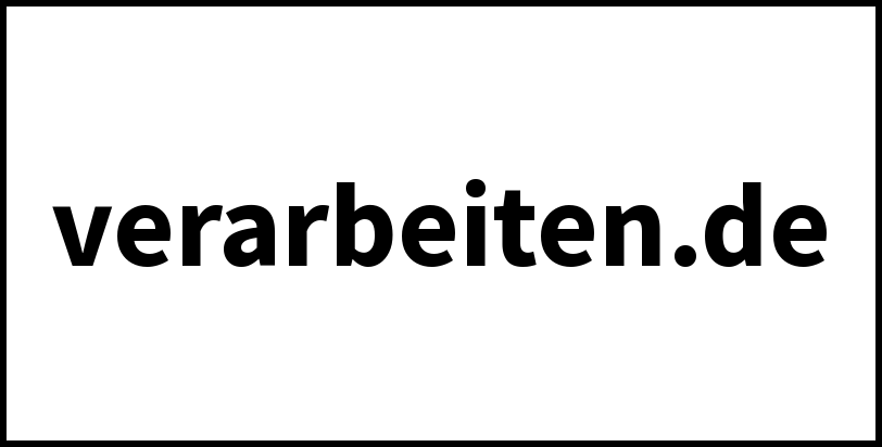 verarbeiten.de