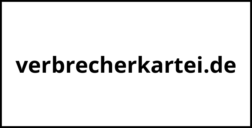 verbrecherkartei.de