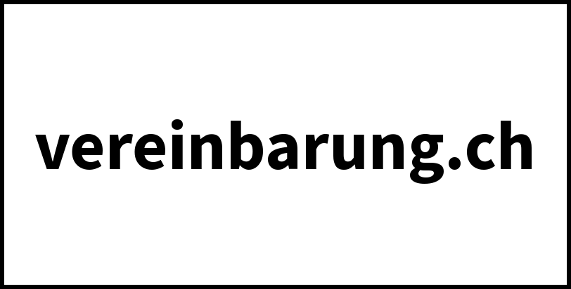 vereinbarung.ch