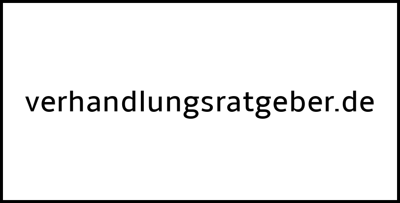 verhandlungsratgeber.de