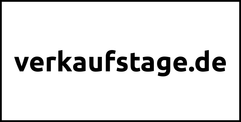 verkaufstage.de