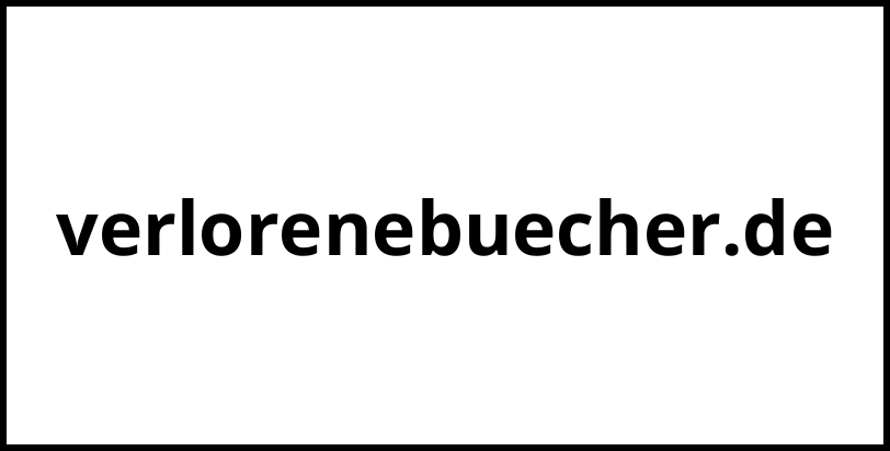 verlorenebuecher.de