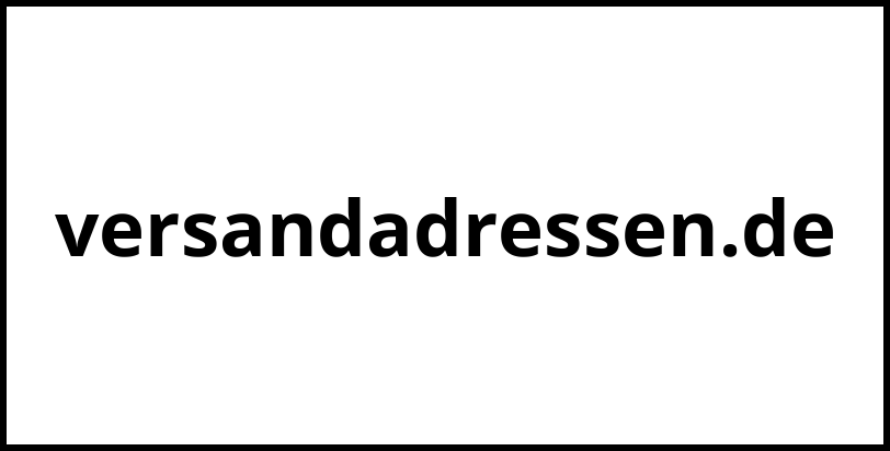 versandadressen.de