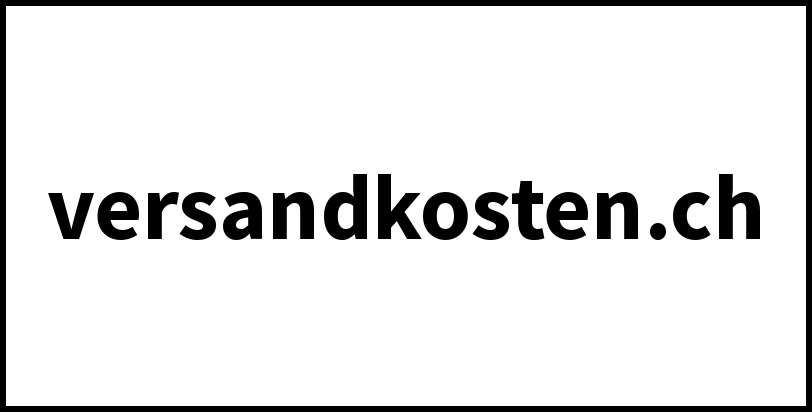 versandkosten.ch