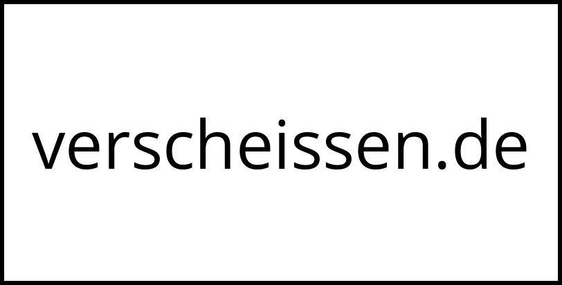 verscheissen.de