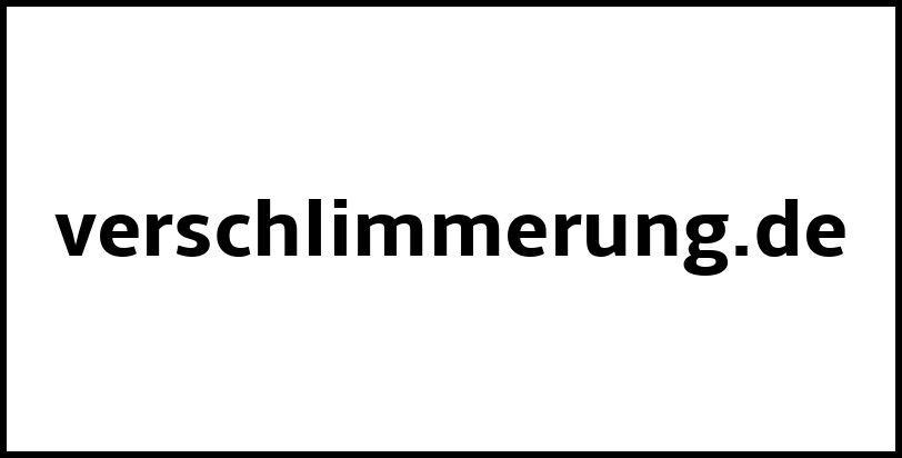 verschlimmerung.de