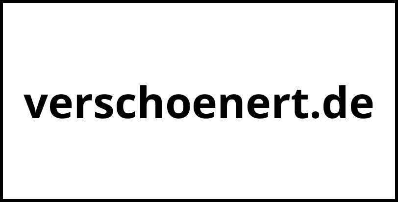 verschoenert.de