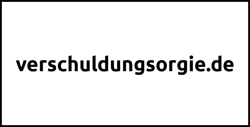 verschuldungsorgie.de