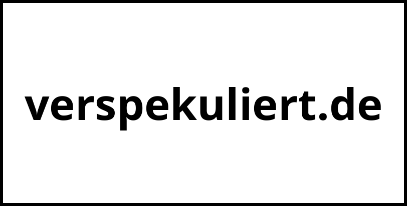 verspekuliert.de