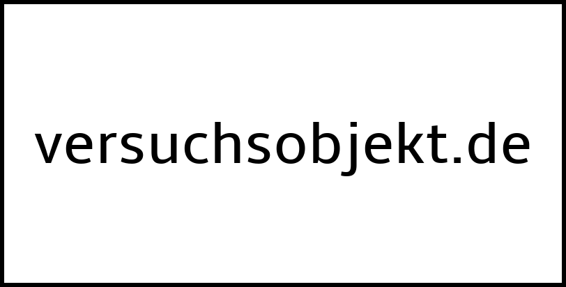 versuchsobjekt.de