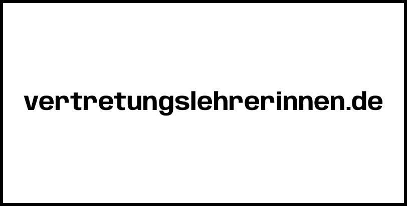 vertretungslehrerinnen.de