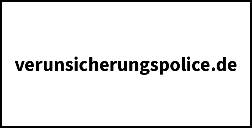 verunsicherungspolice.de