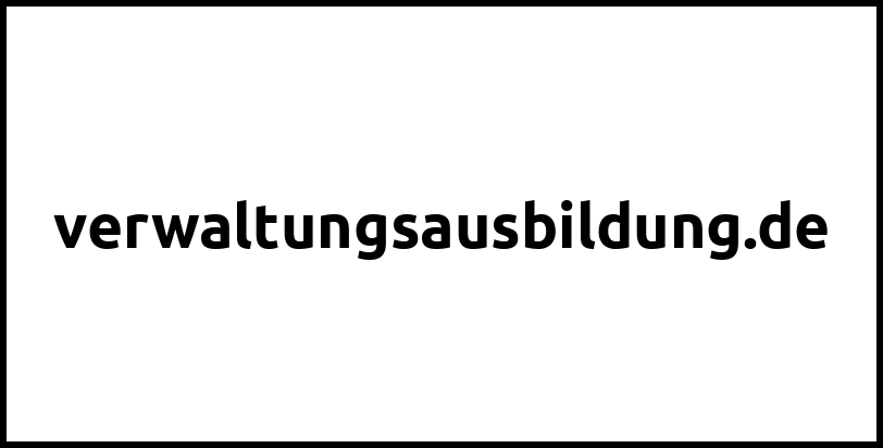 verwaltungsausbildung.de