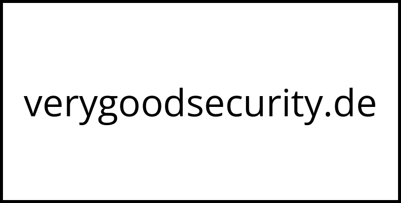 verygoodsecurity.de