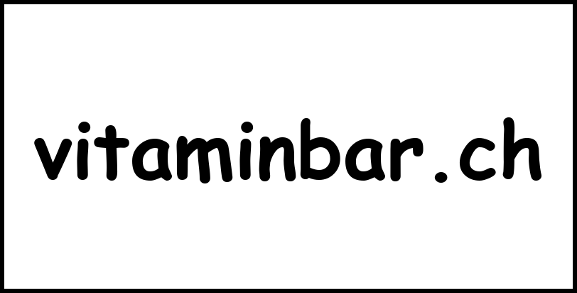 vitaminbar.ch