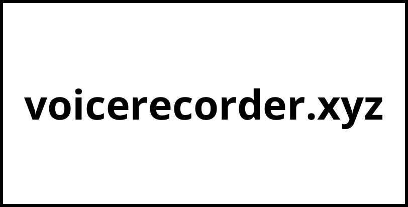 voicerecorder.xyz