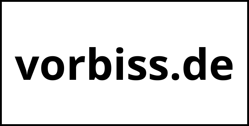 vorbiss.de