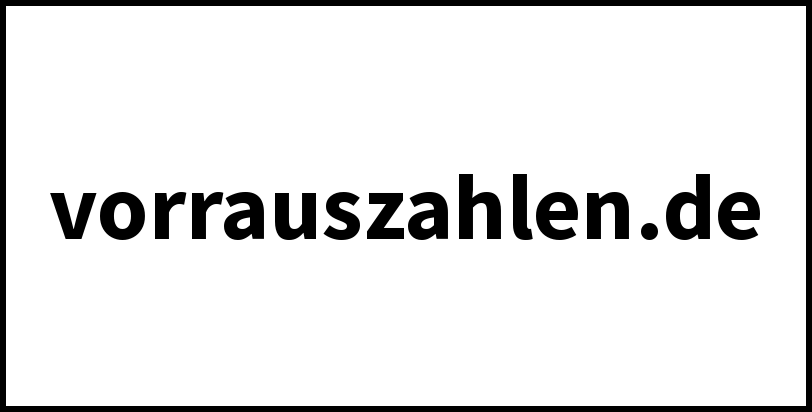 vorrauszahlen.de