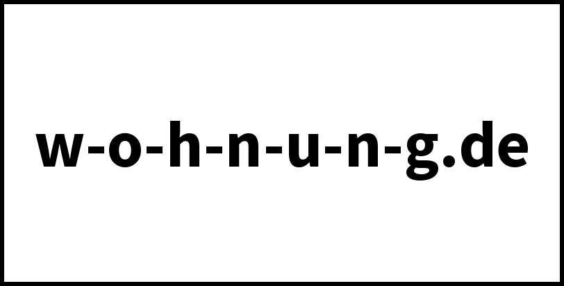 w-o-h-n-u-n-g.de