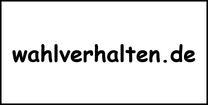 wahlverhalten.de