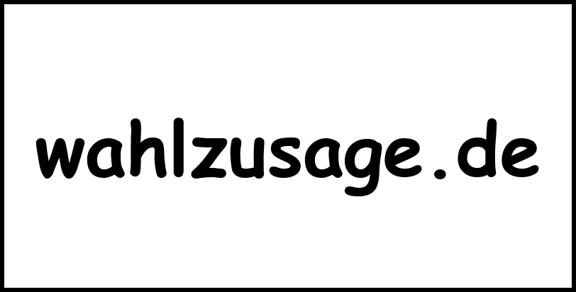 wahlzusage.de