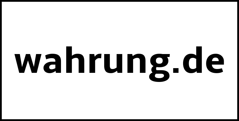 wahrung.de