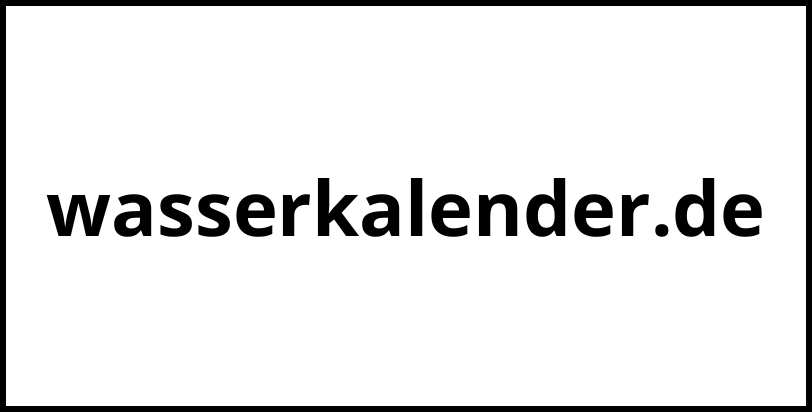 wasserkalender.de