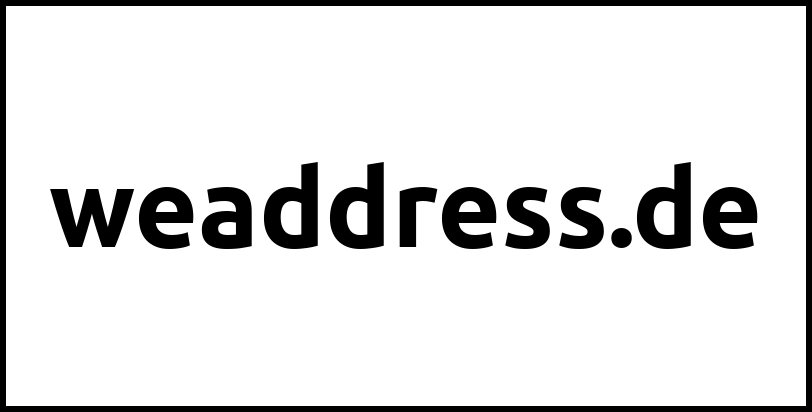 weaddress.de