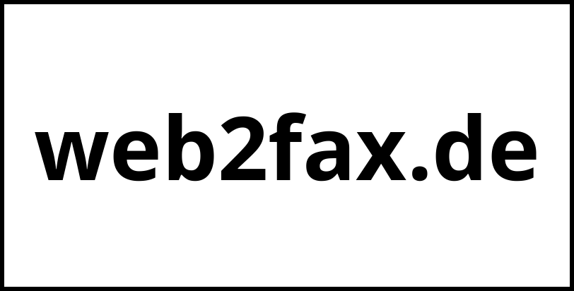 web2fax.de