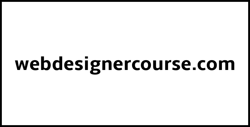 webdesignercourse.com