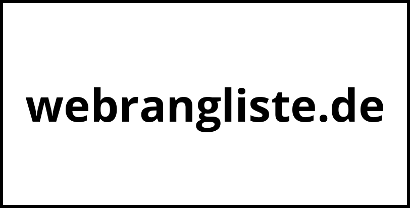 webrangliste.de