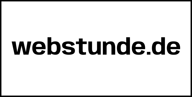 webstunde.de