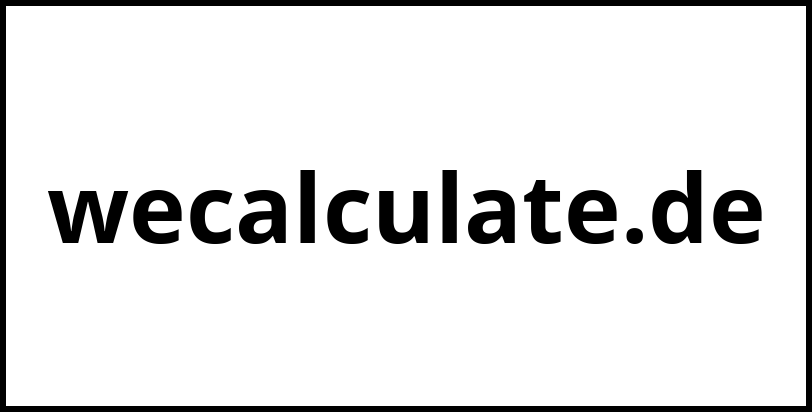 wecalculate.de