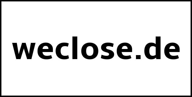 weclose.de