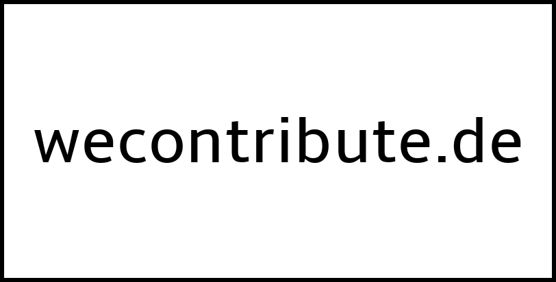 wecontribute.de