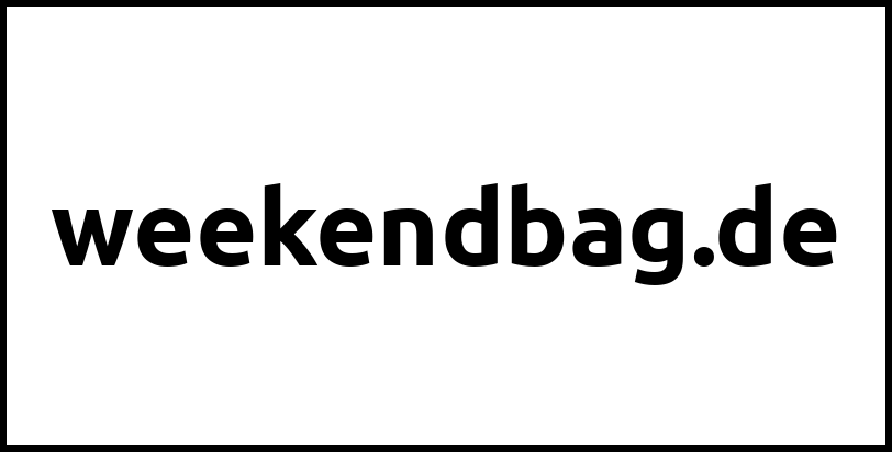 weekendbag.de