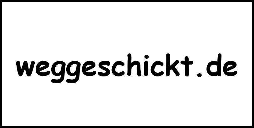 weggeschickt.de