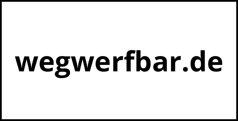 wegwerfbar.de