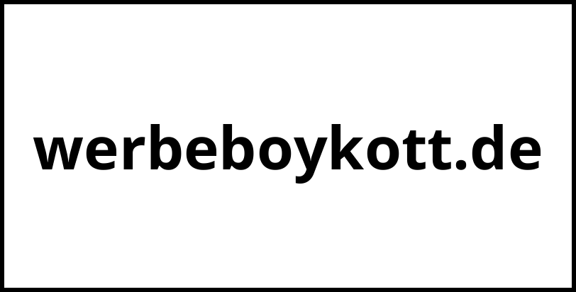 werbeboykott.de