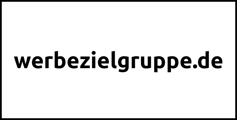 werbezielgruppe.de