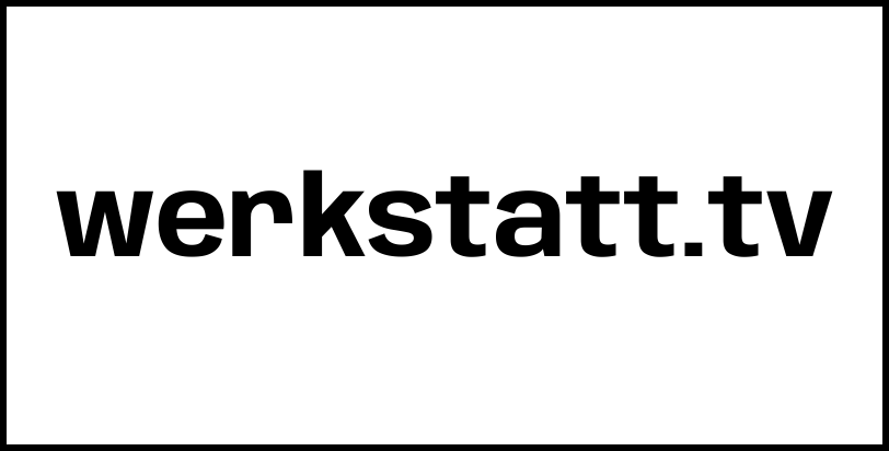 werkstatt.tv