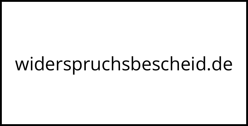 widerspruchsbescheid.de