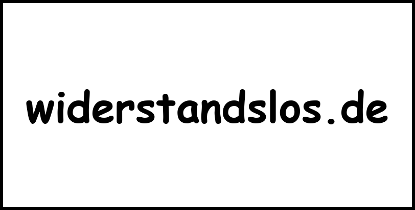 widerstandslos.de