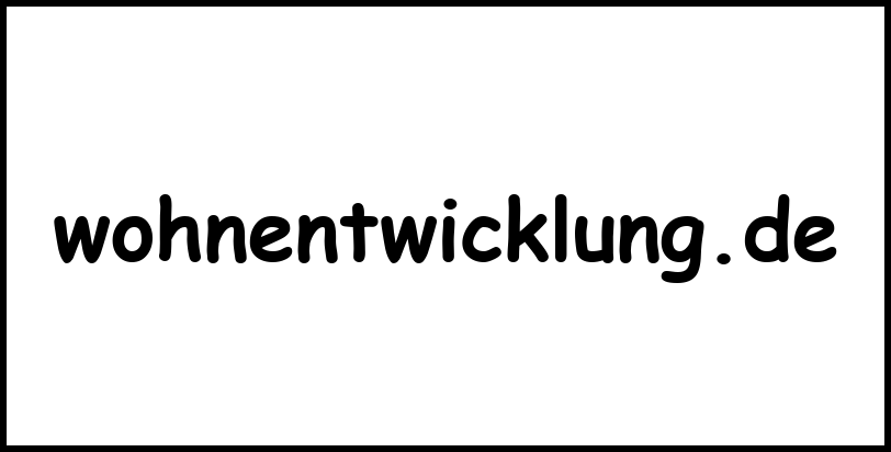 wohnentwicklung.de