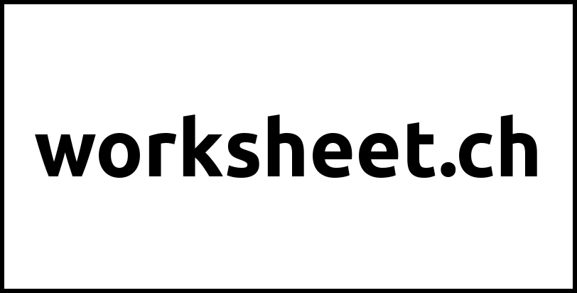 worksheet.ch