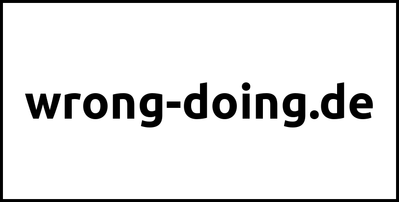 wrong-doing.de