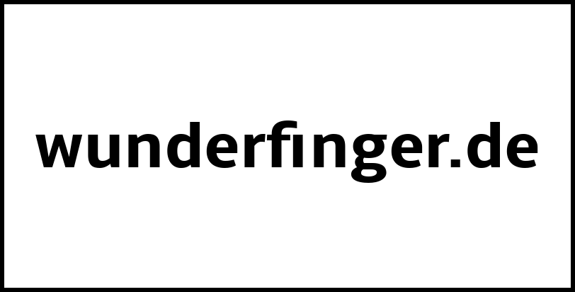 wunderfinger.de