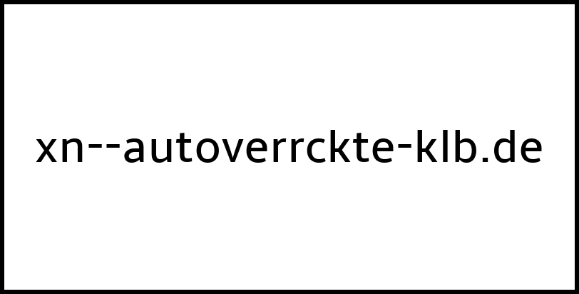 xn--autoverrckte-klb.de