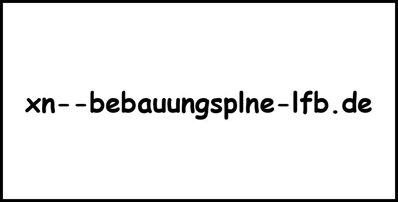 xn--bebauungsplne-lfb.de