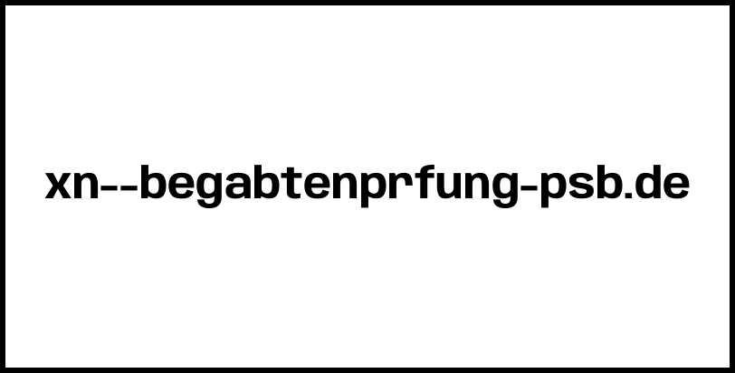 xn--begabtenprfung-psb.de